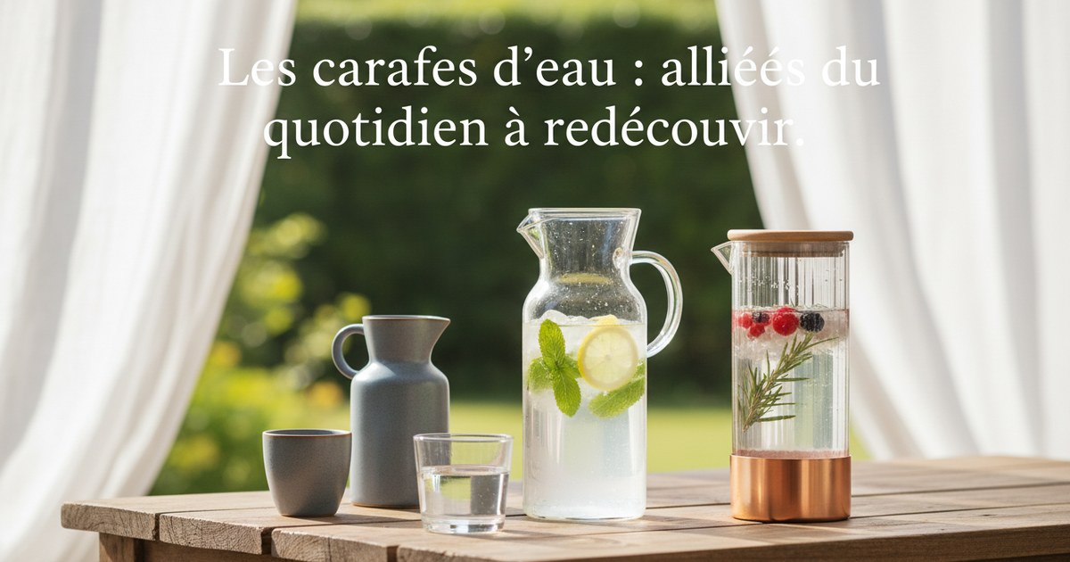 Les carafes d’eau : alliées du quotidien à redécouvrir