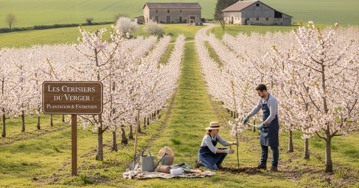 Les cerisiers du verger : plantation et entretien