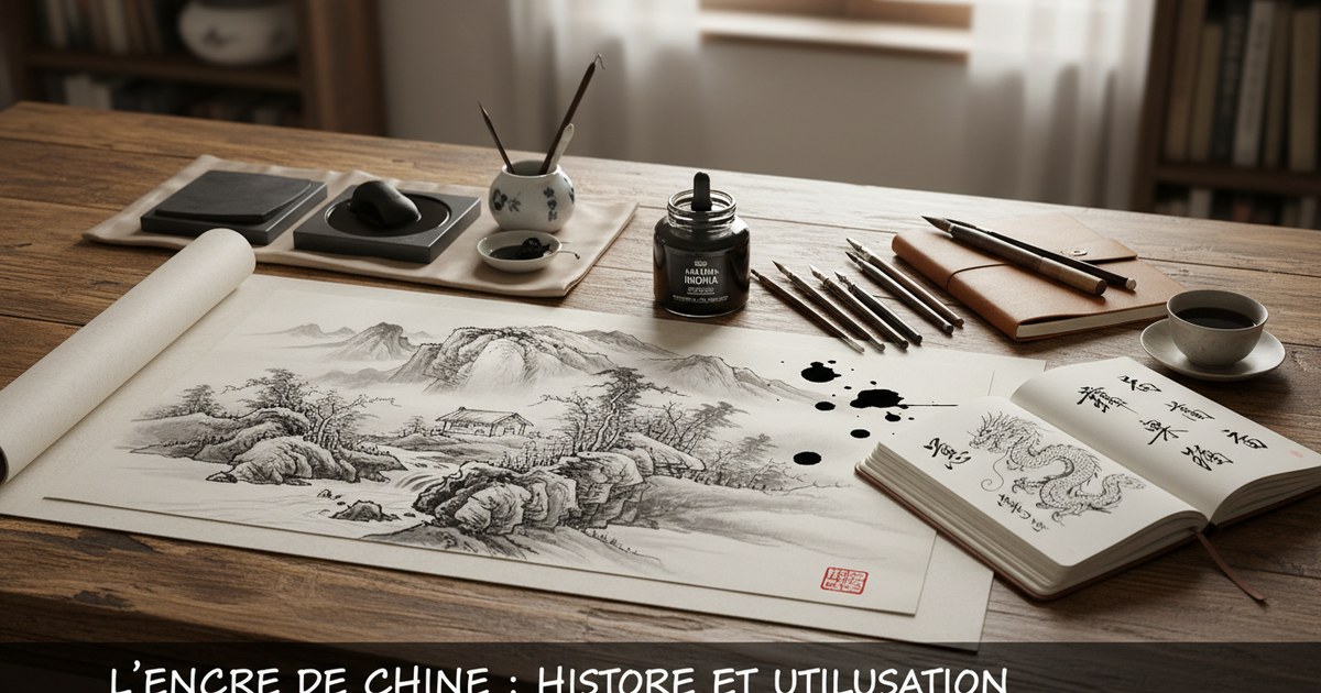 L’encre de Chine : histoire et utilisation en dessin