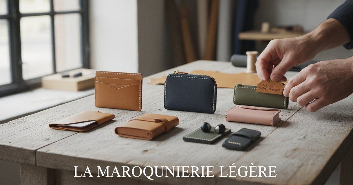 La maroquinerie légère : petits accessoires, grand savoir-faire